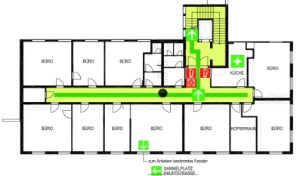 Vorbeugender Brandschutz: Fluchtplan
